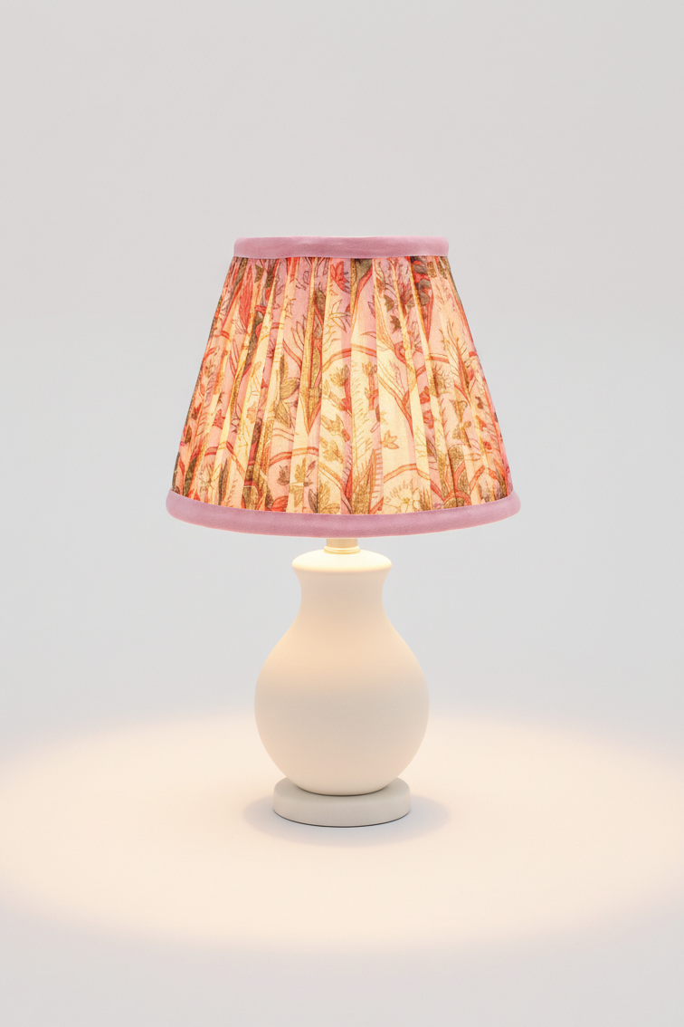 6'' Mini Pleated Lampshade —  Blockprint