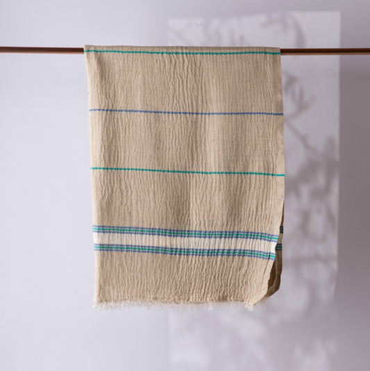 Hand loomed Muslin Linen Beach Towel
