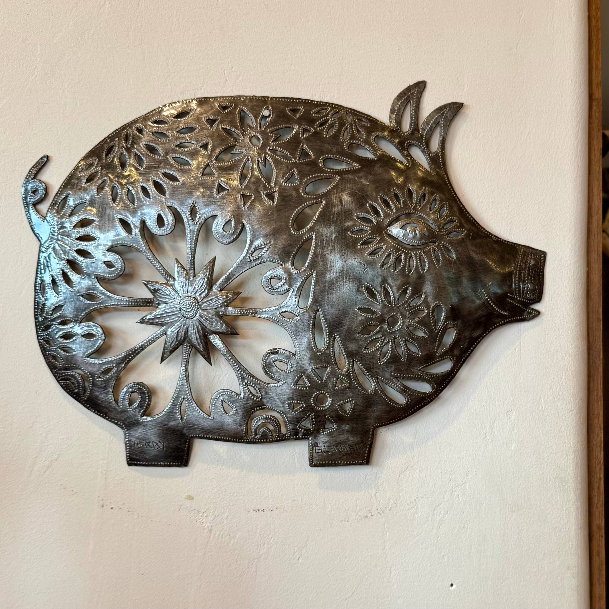 Pig, Farm Animal Wall Decor, Country Kitchen Metal Art