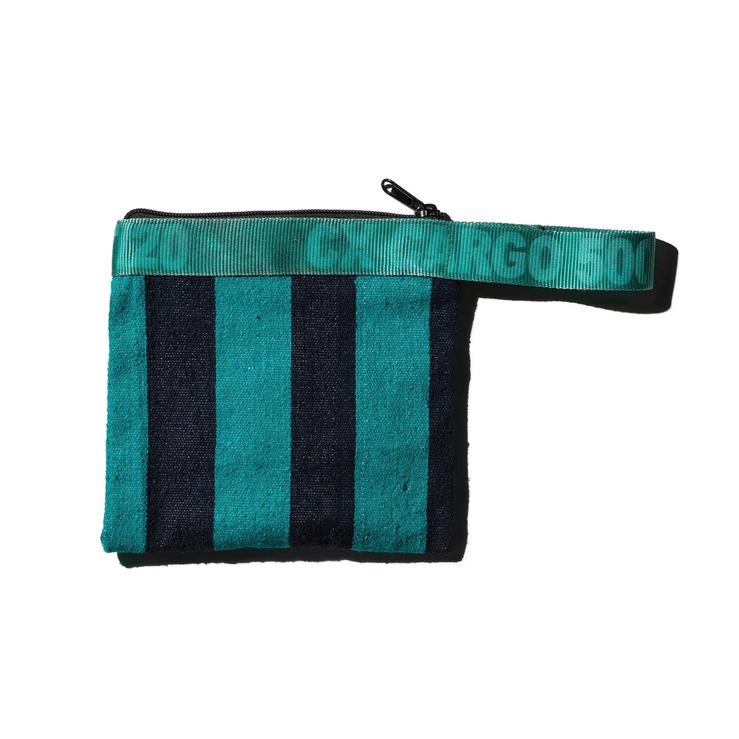 Rug Pouch in Turquoise x Navy Blue