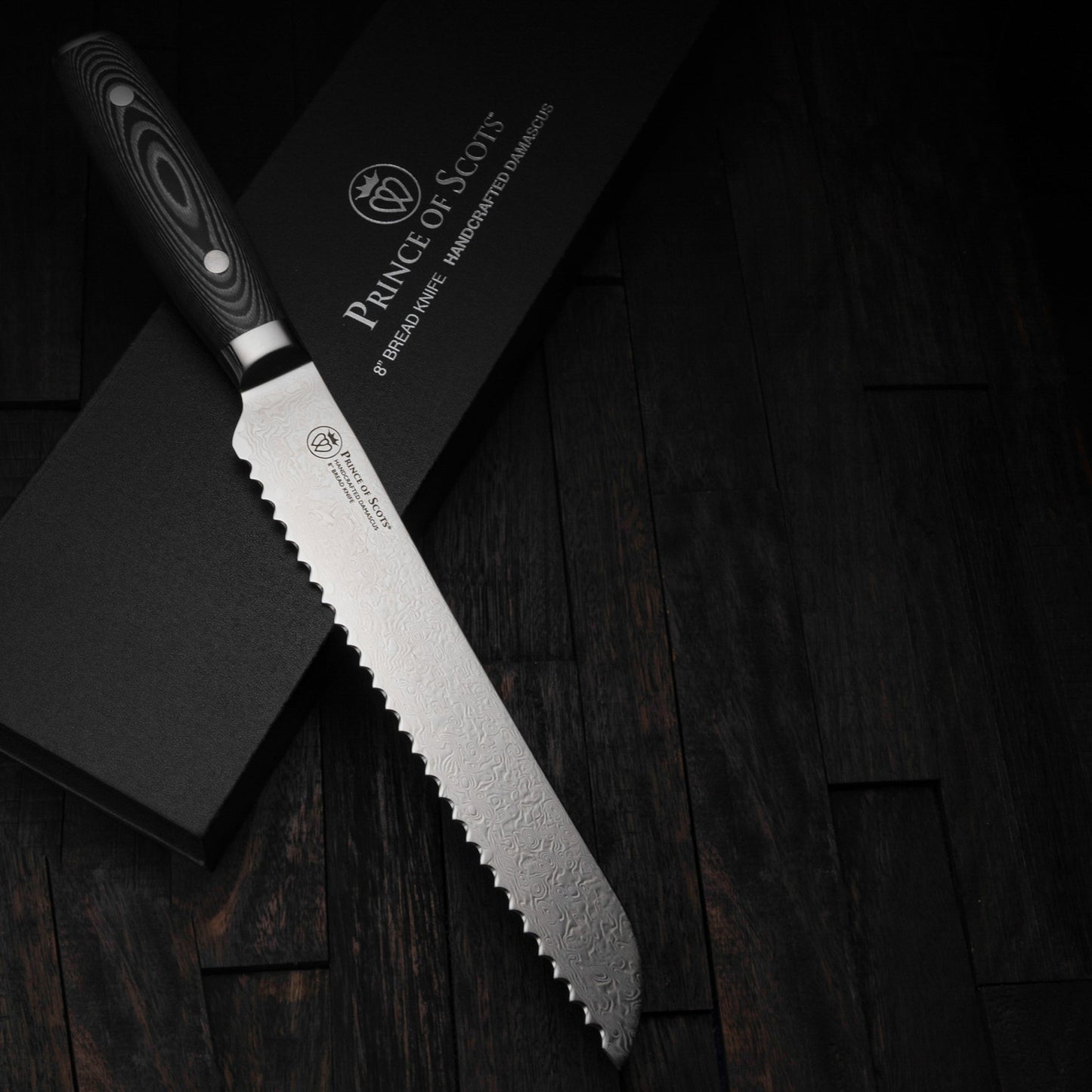 8 Inch Damascus Bread Knife