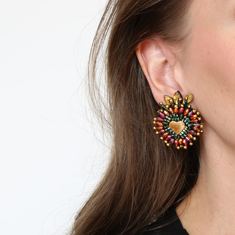 Wine Crown Earring