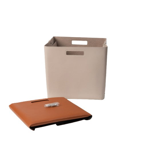 Set of Felt-lined Storage Basket for Cube Organizer