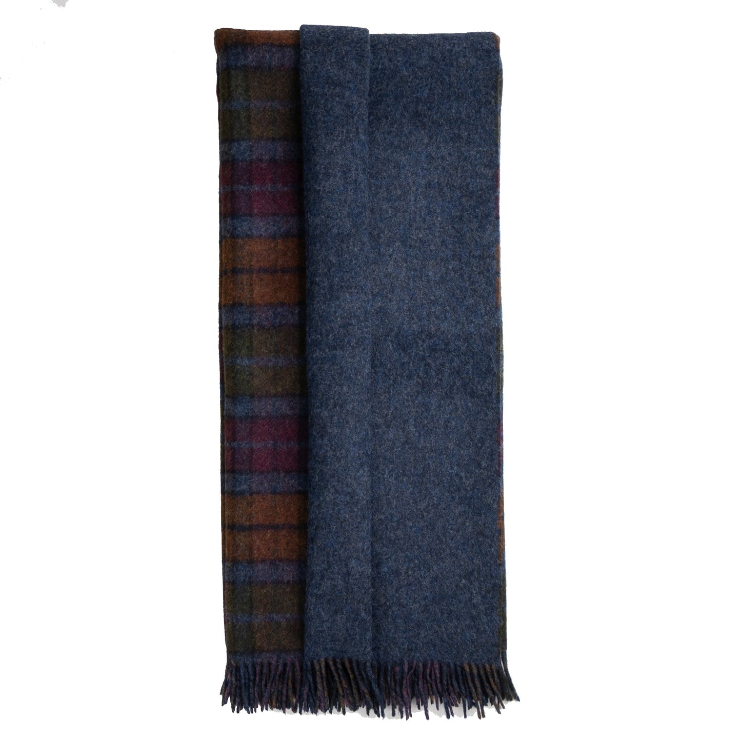 Highland Tweeds Double Cloth Throw - Grey Buchanan