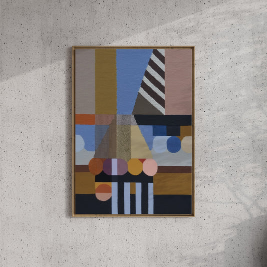 Woven Perspectives No. 05 — Geometric Abstract Art Print