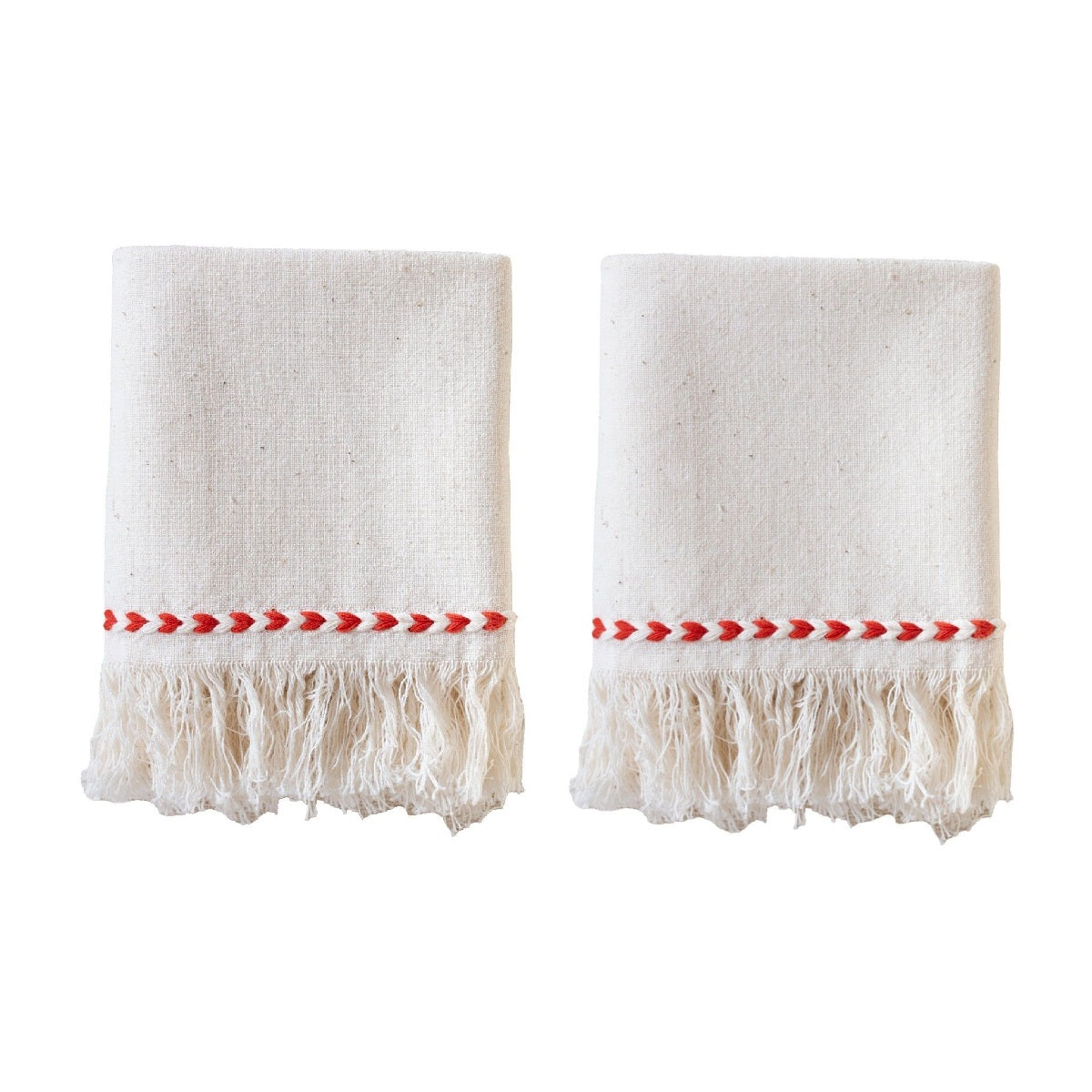Red Braid Detail Napkin | Set of 2