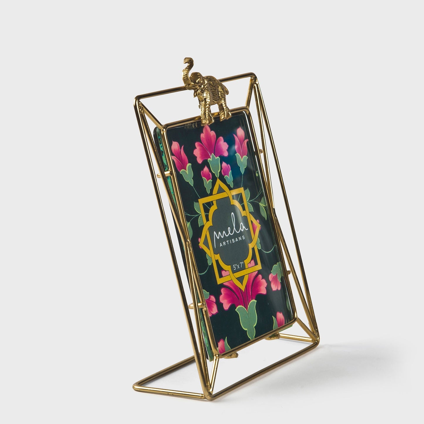 Gilded Elephant Photo Frame – 5x7, Gold