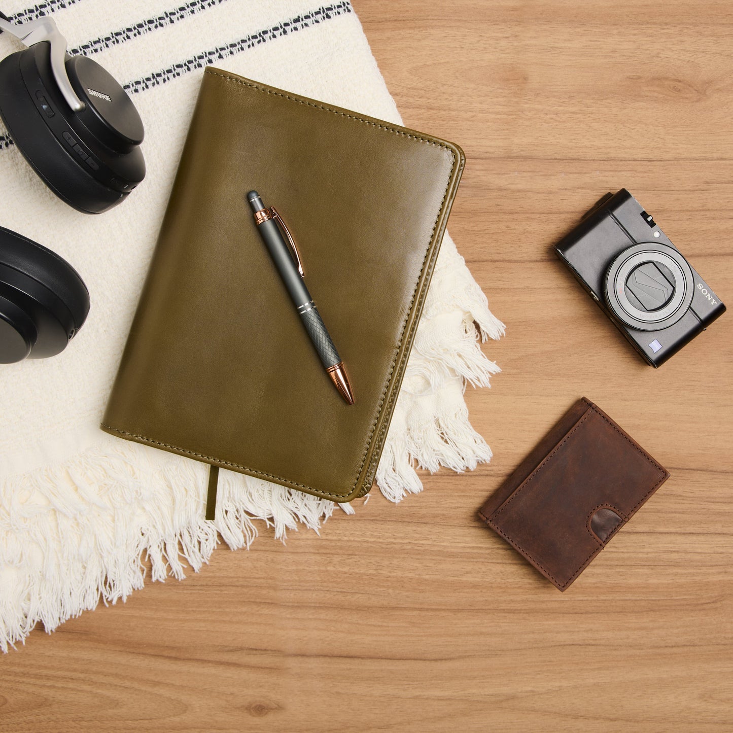 Theodore A5 Leather Journal Cover