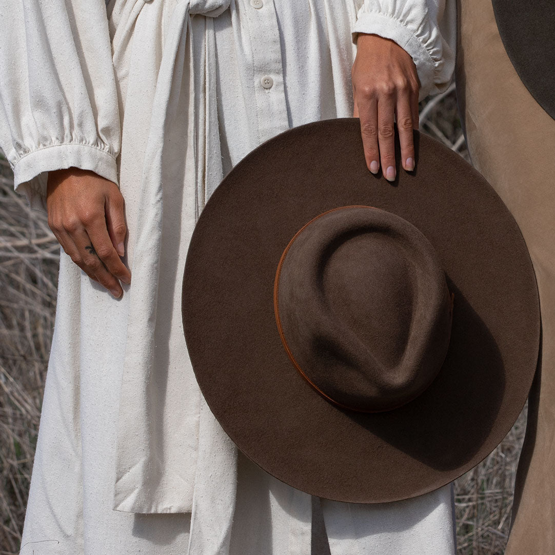 La Vida Wool Rancher Hat - Oak