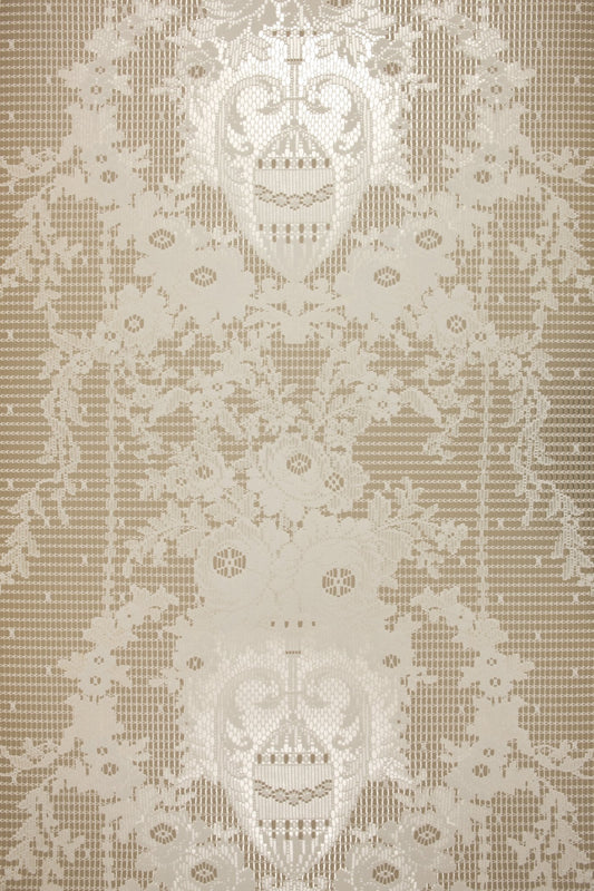 Prince of Scots Rose Damask Paper Lace Paper Wallpaper