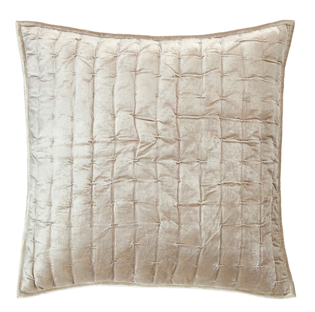 Luna Hand Pinched Velvet Quilt Sham