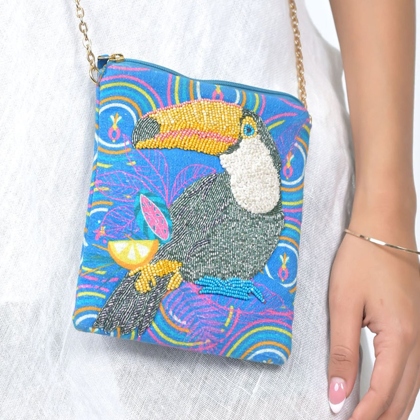 Parrot Sling Bag - Blue