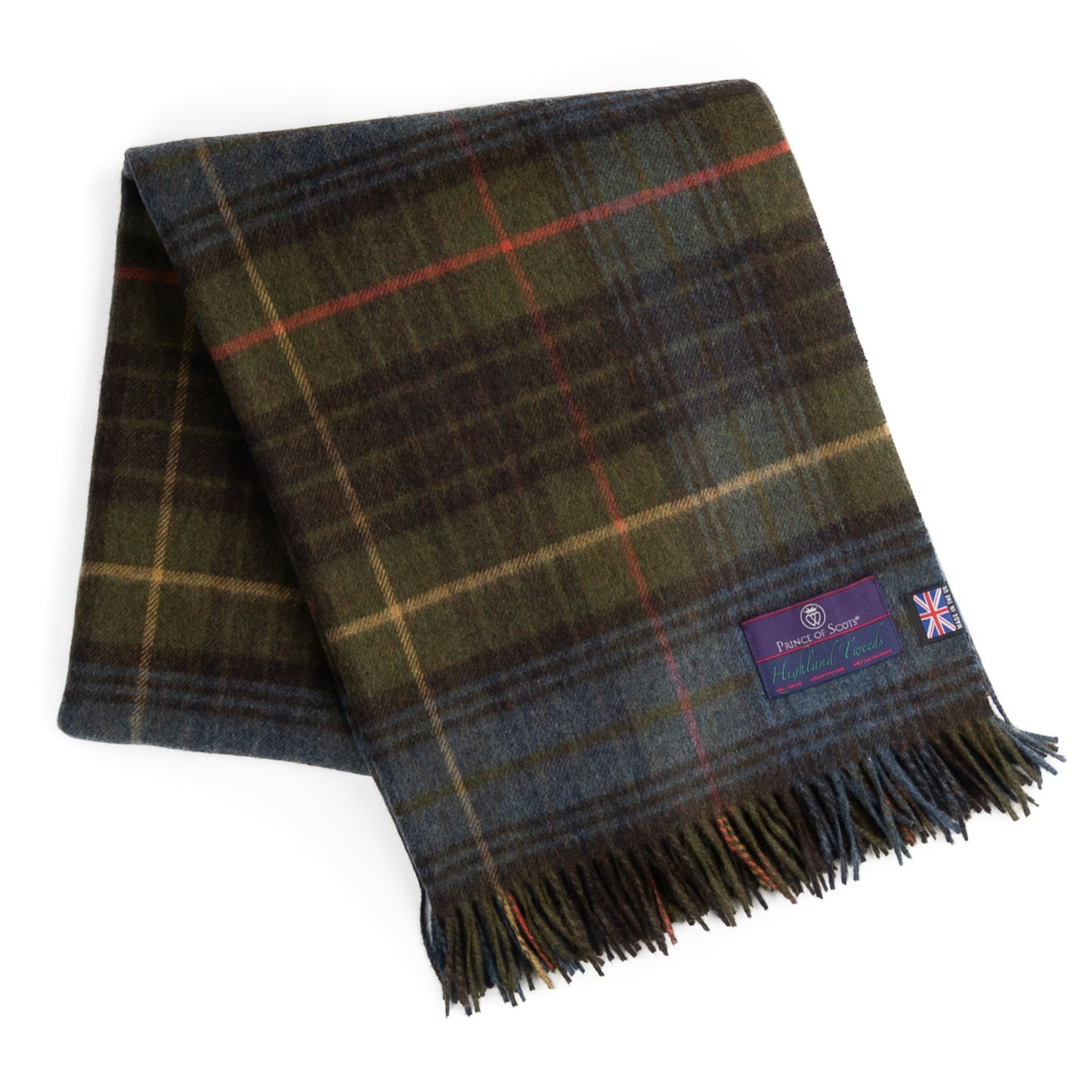 Prince of Scots Merino Wool Throw - Antique Hunting Stewart