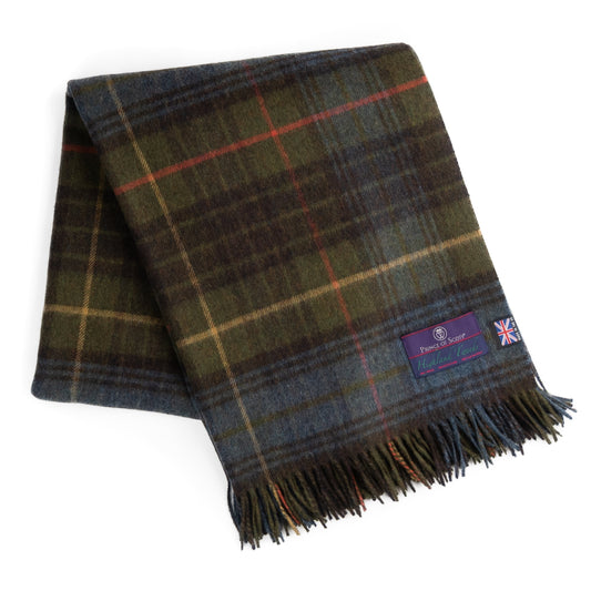 Prince of Scots Merino Wool Throw - Antique Hunting Stewart