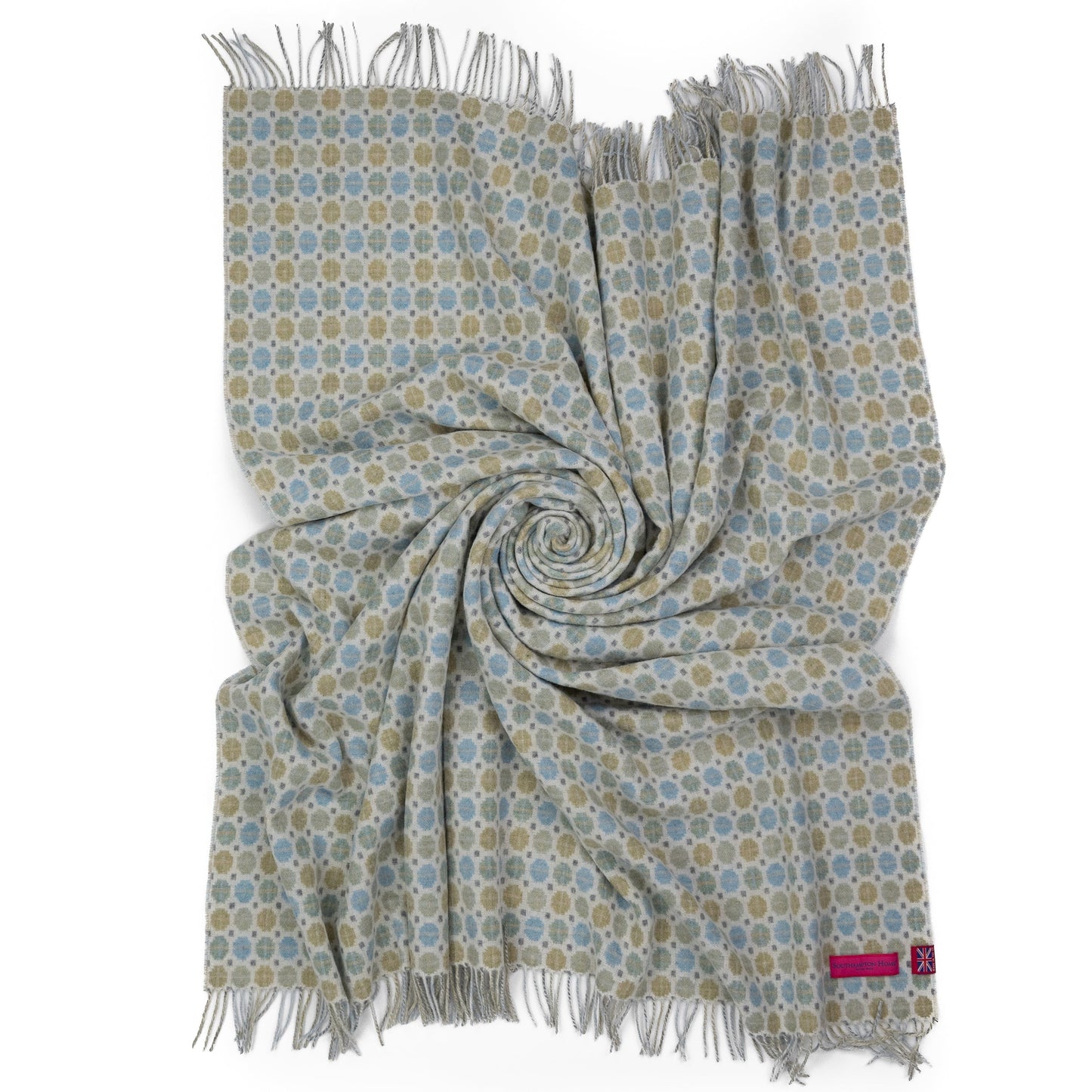Southampton Home Merino Wool Medallion - Sky