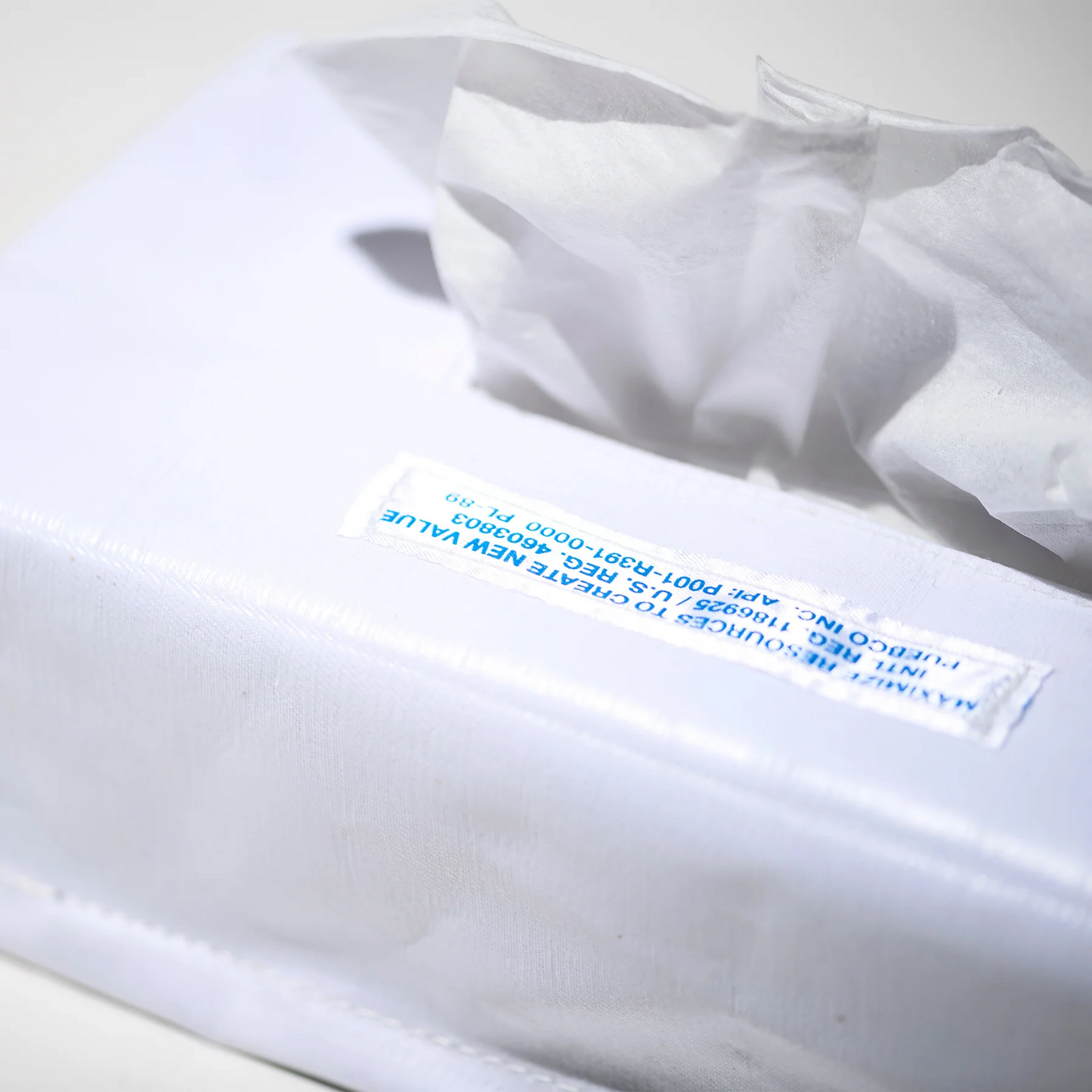 Emergency Tissue Box Cover / White