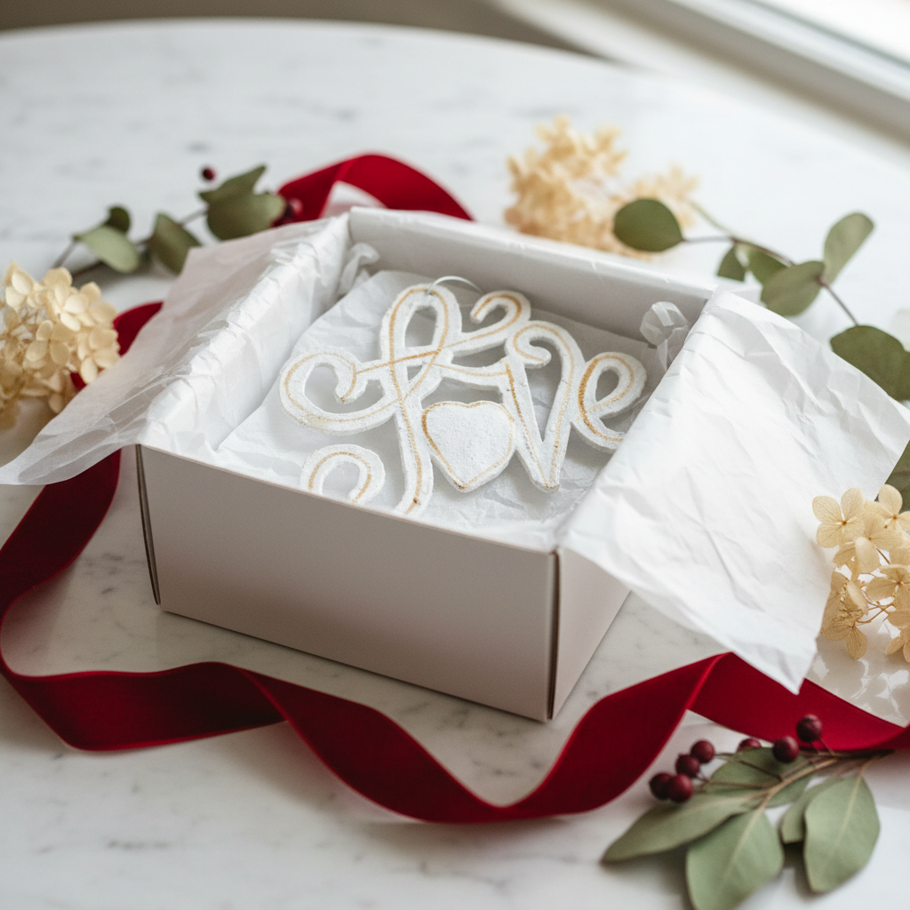 White Love Ornament