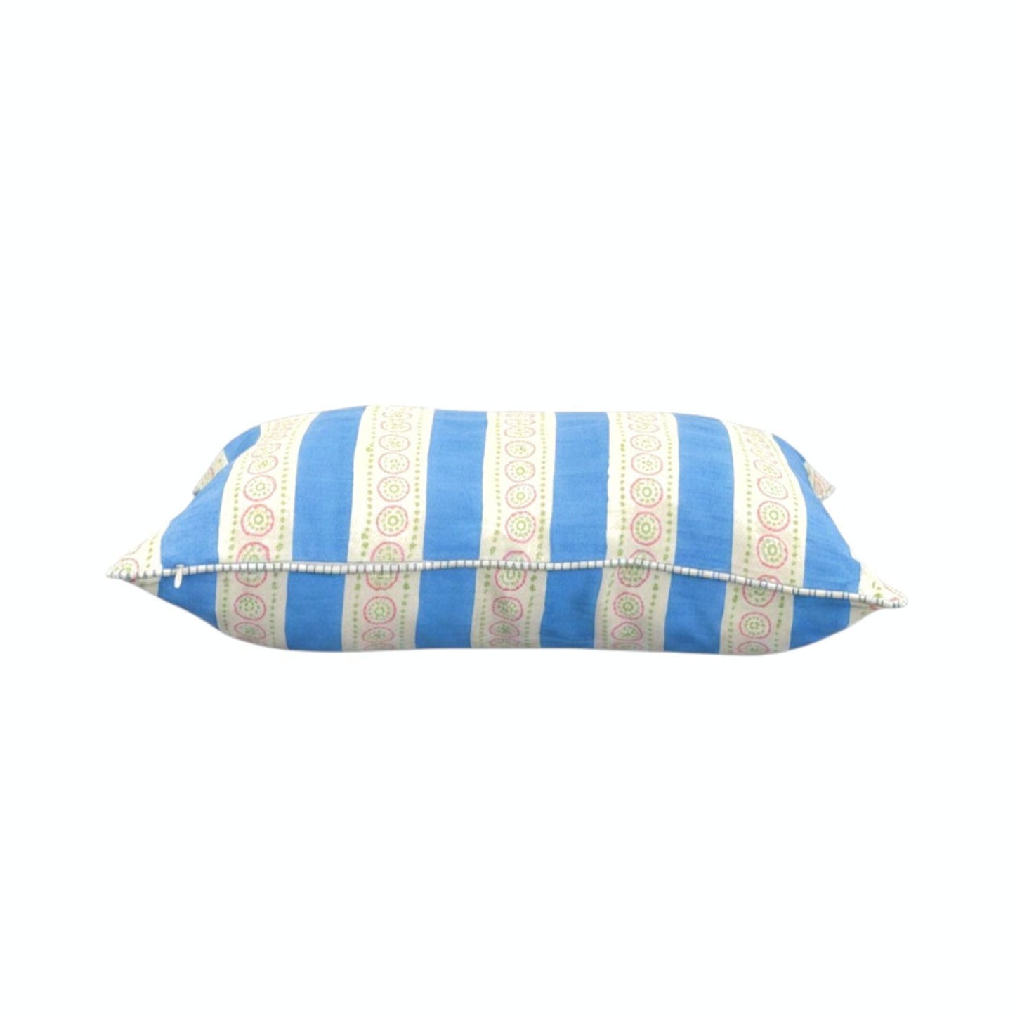 Malhaar Linen Pillow Cover - Blue