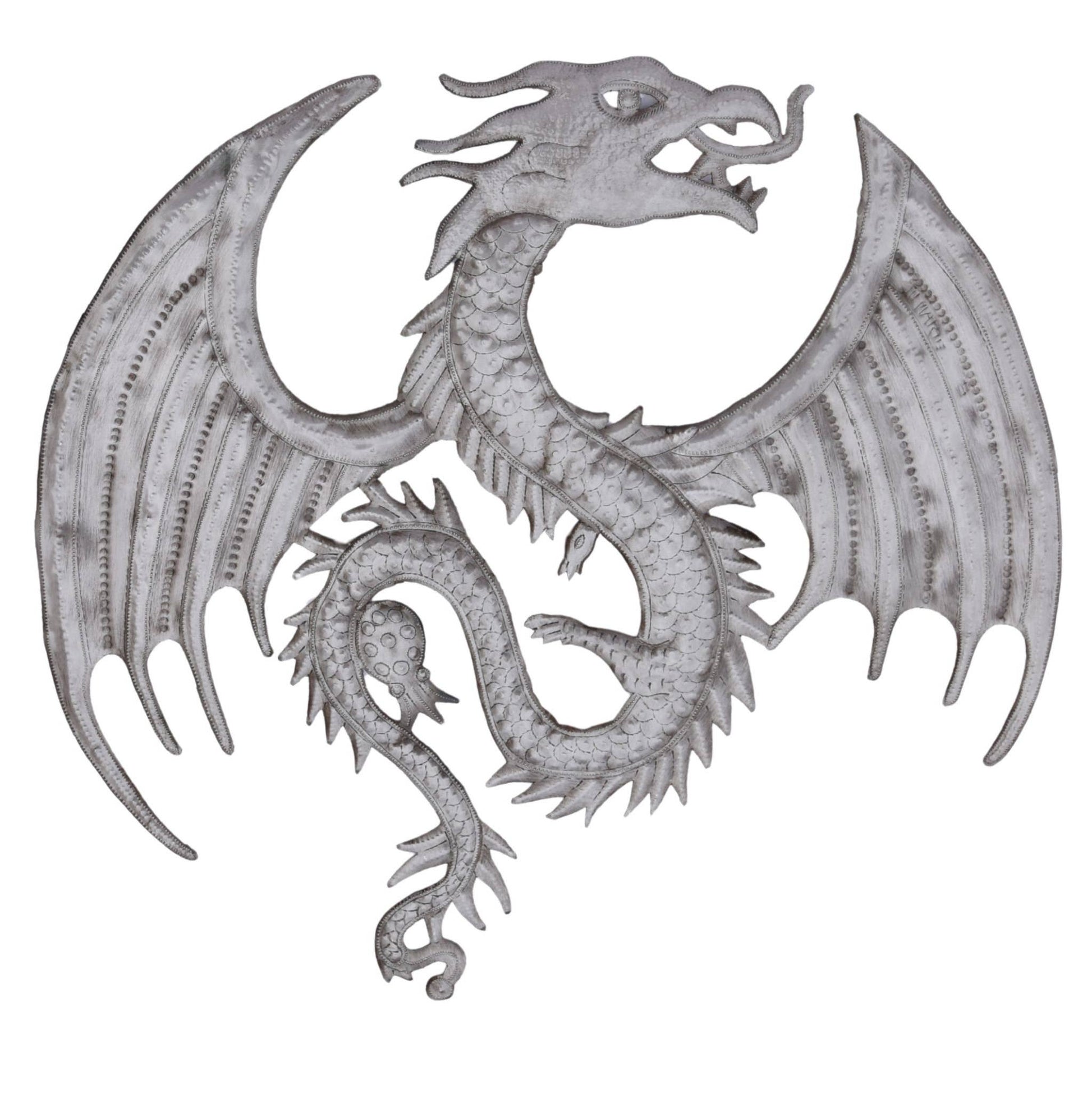 Handmade Haitian Metal Dragon Wall Art – Fair Trade Recycled