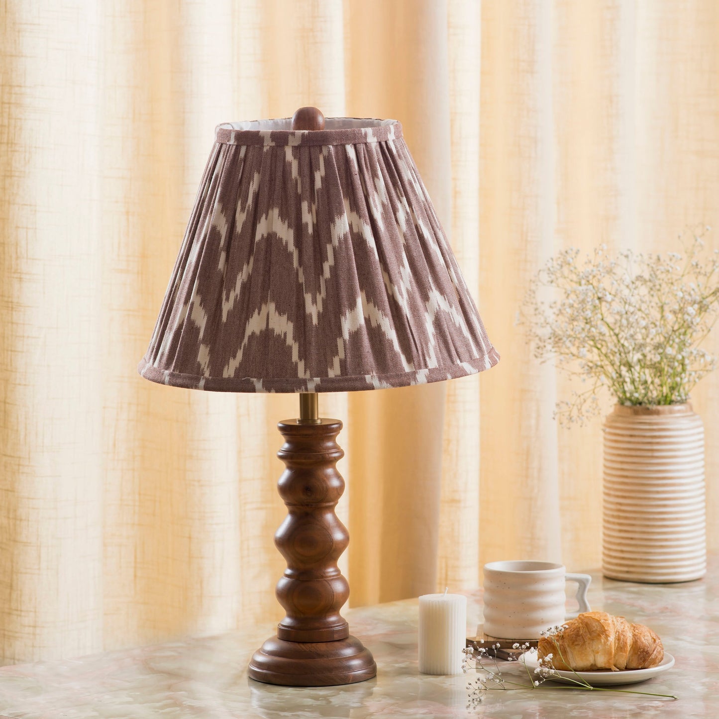Turner Wooden Lamp Stand