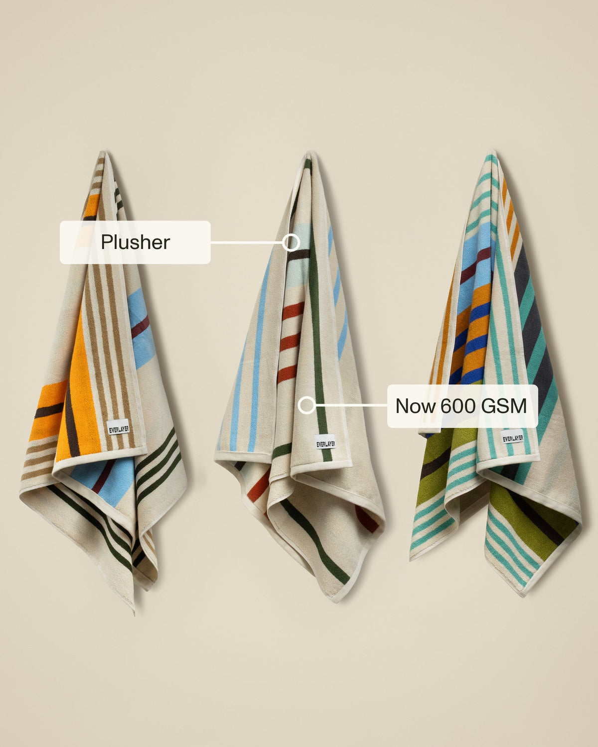 Plush  Cotton Reversible Towel - Janus Composition
