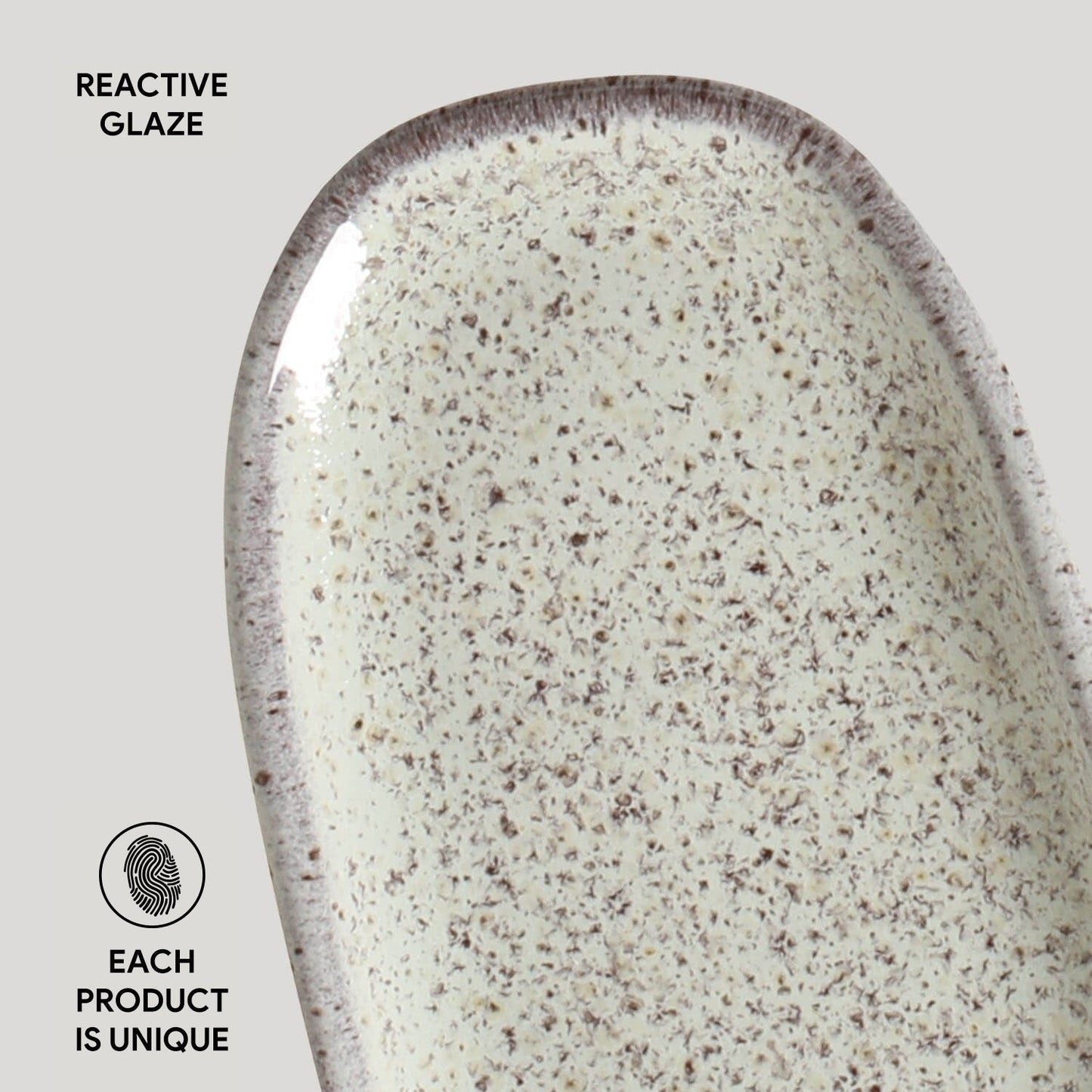 Shallow Organic Oval Platter Mini Set of 4