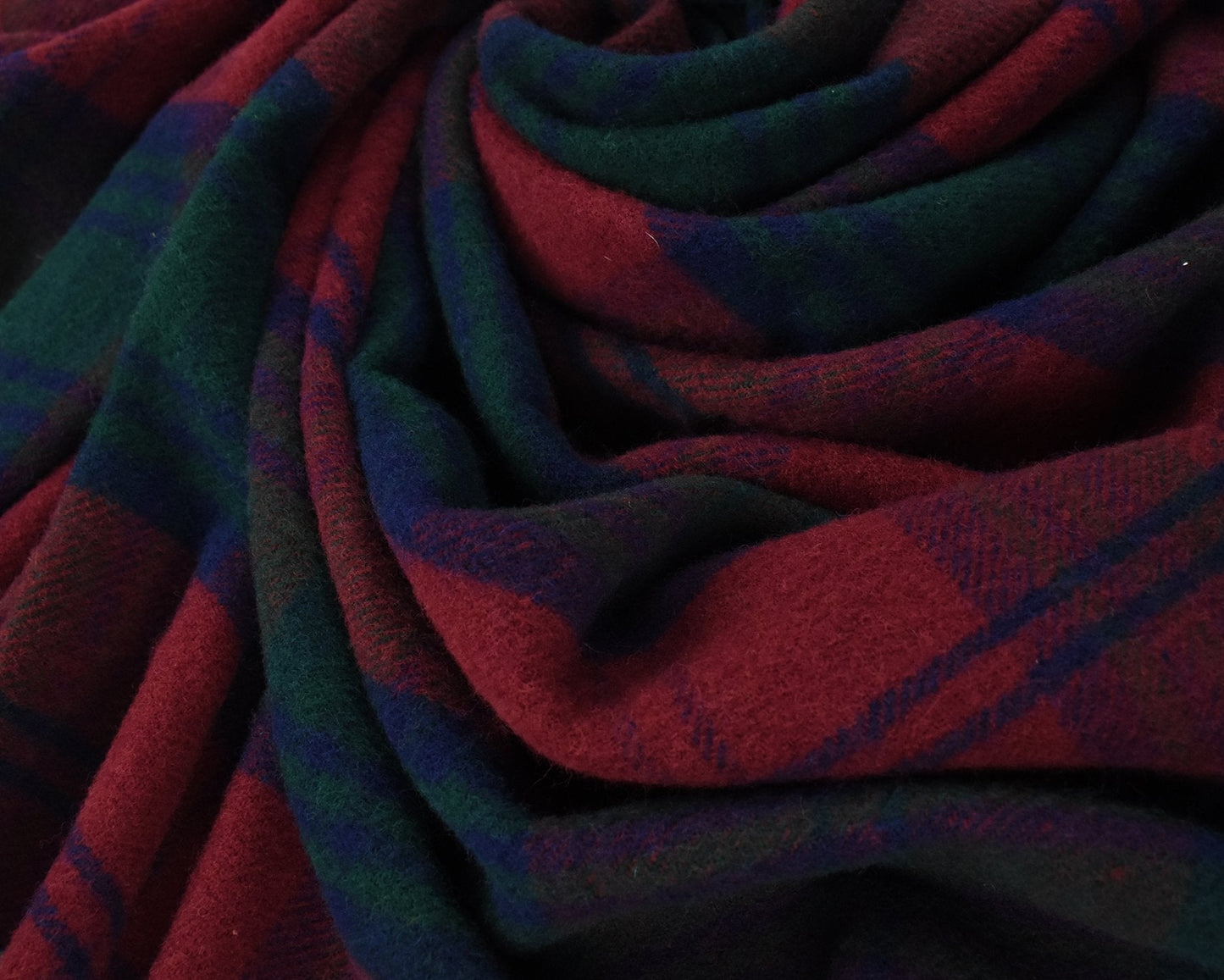 Highland Tweeds Pure New Wool  Fluffy Throw - Lindsay
