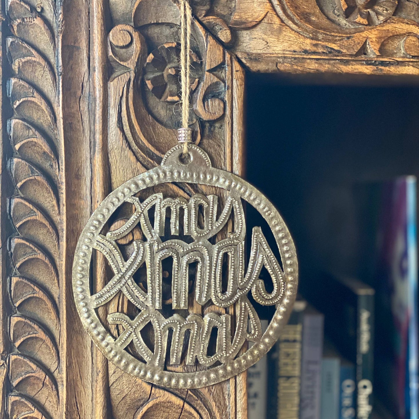Haitian Metal Christmas Ornament, Handmade 5.5