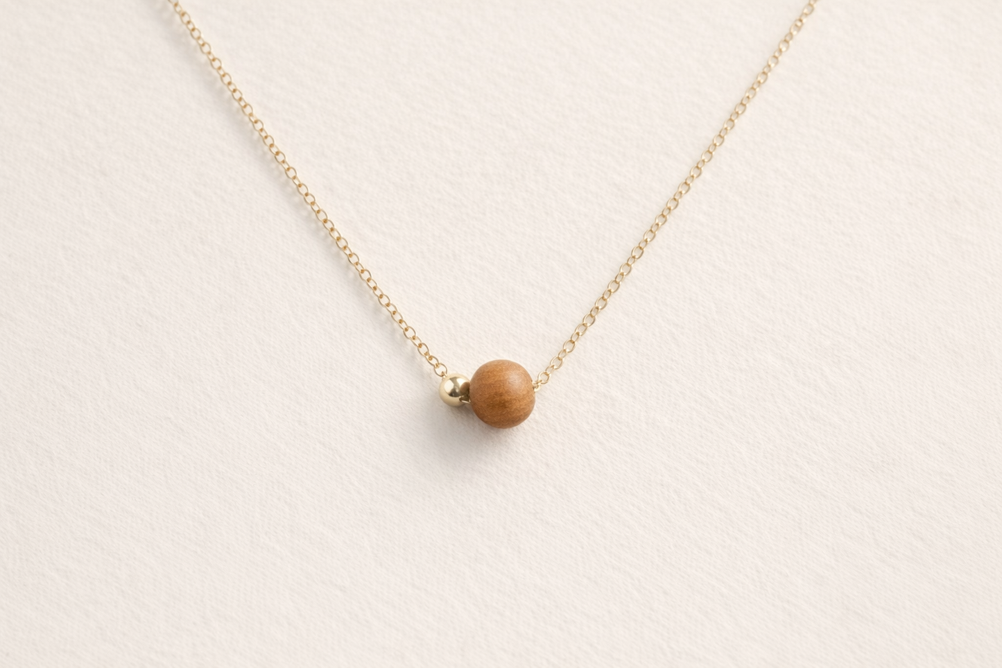 Connection Necklace | Gold Fill + Sandalwood