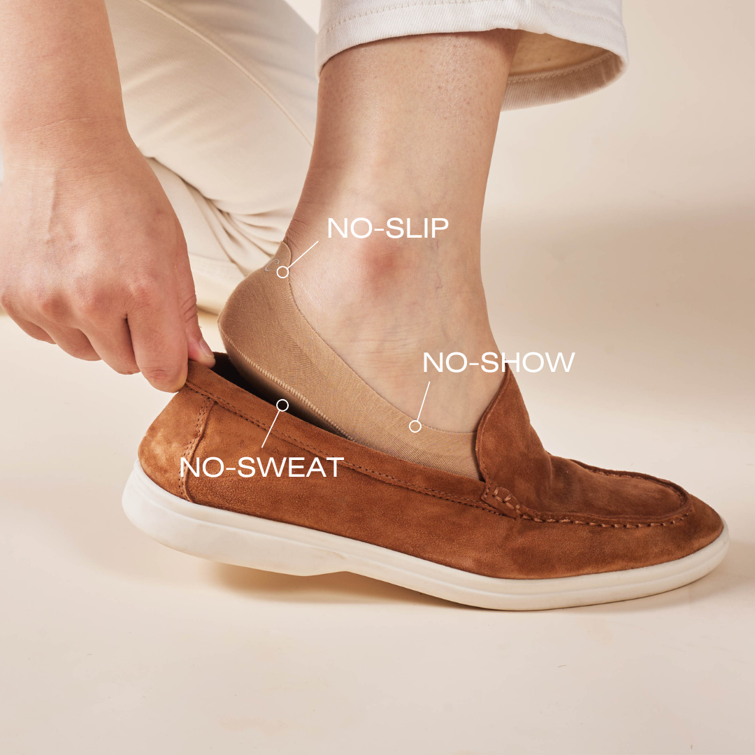 Unisex Cotton No Show Socks | Espresso Brown