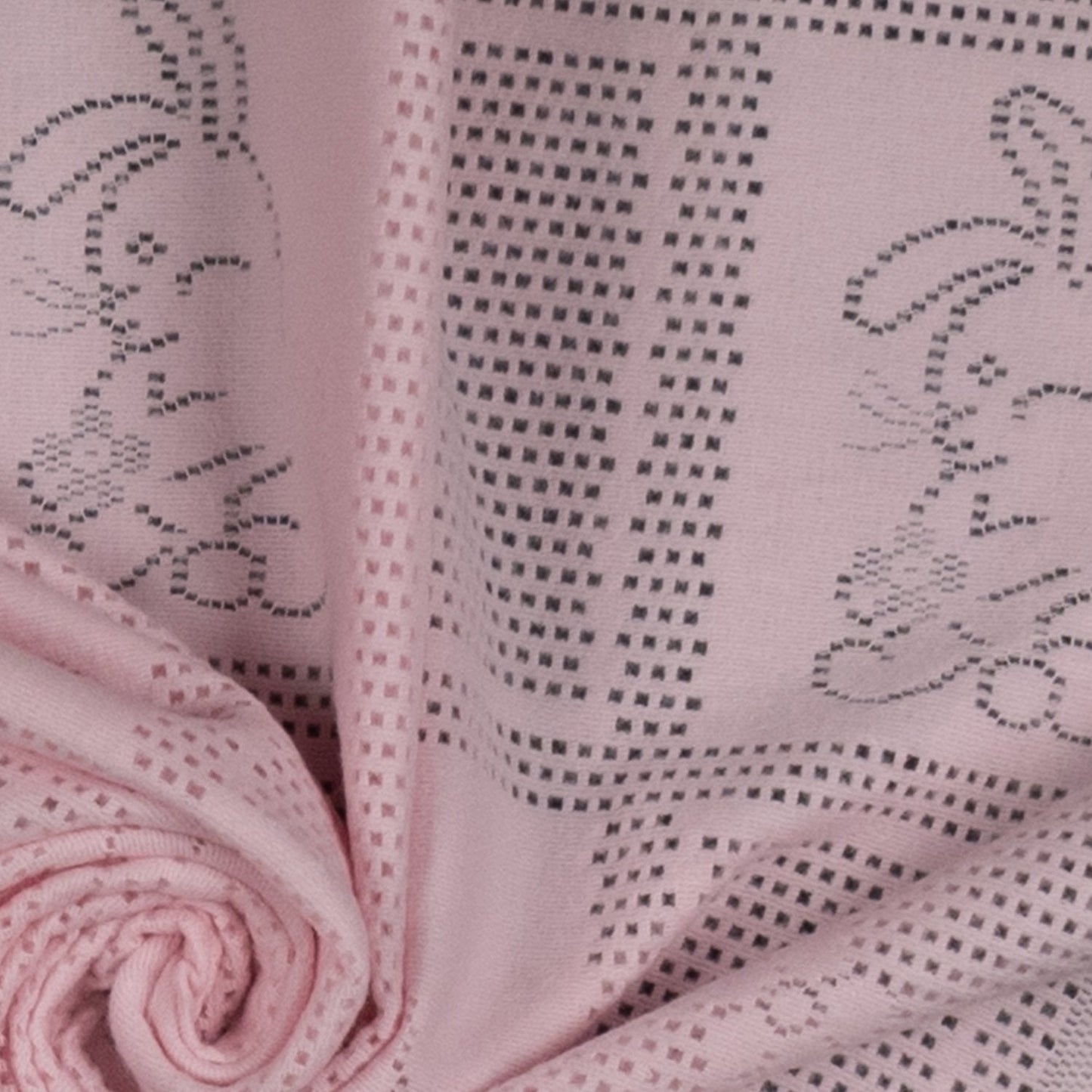 Southampton Home Lace Weave Bunny Baby Blanket - Pink