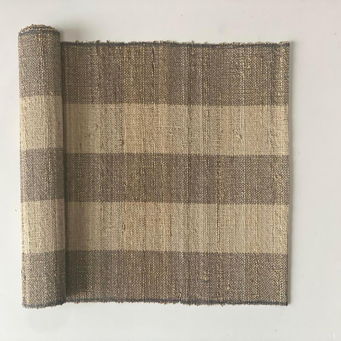 Banana Stem Fiber Table Runner | Handwoven | Fair Trade | Biscotti Strata