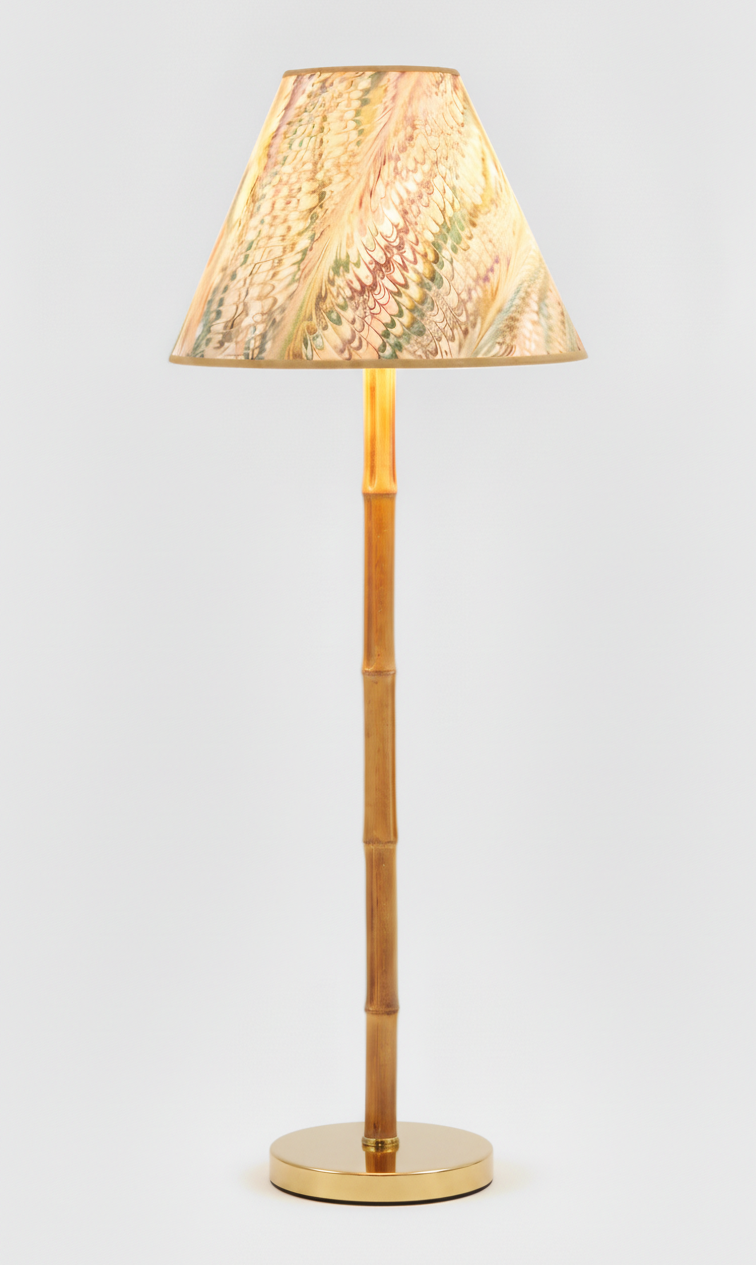 16" Empire Lampshade —  Hand-Marbled
