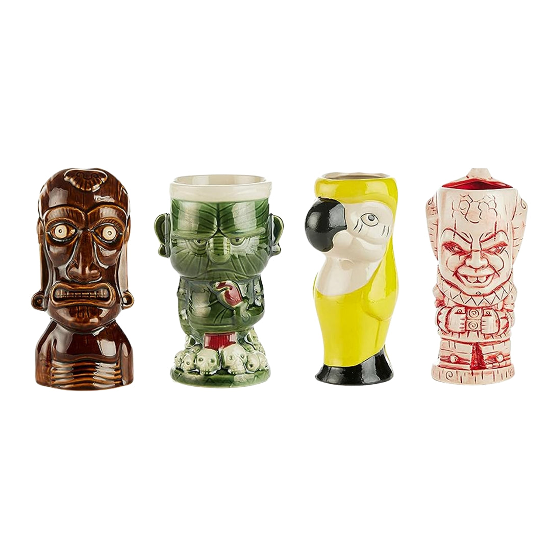 Ceramic Hawaiian Luau Tiki Mugs
