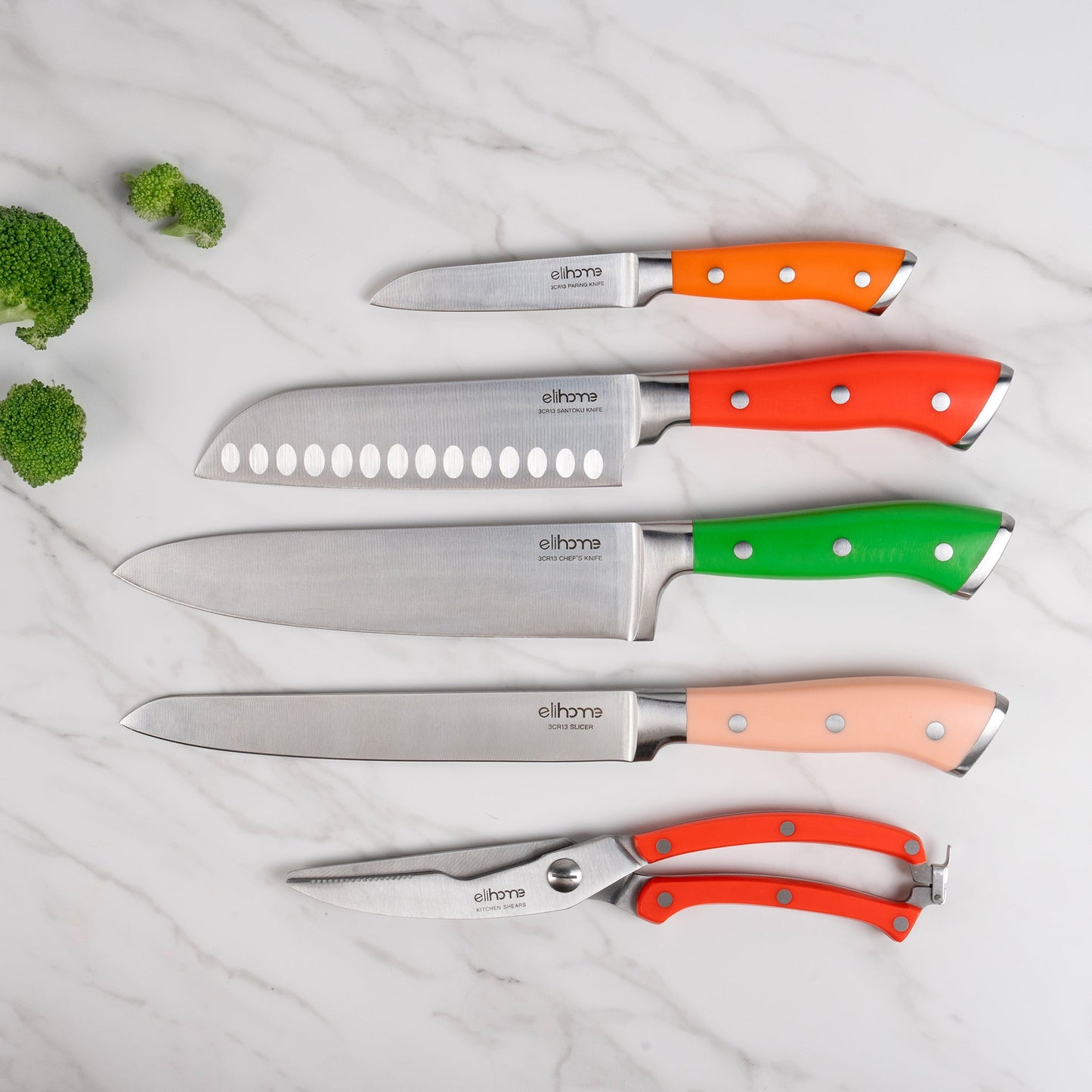 9 Piece Cutting Wise Cutting Boards + Knife Set