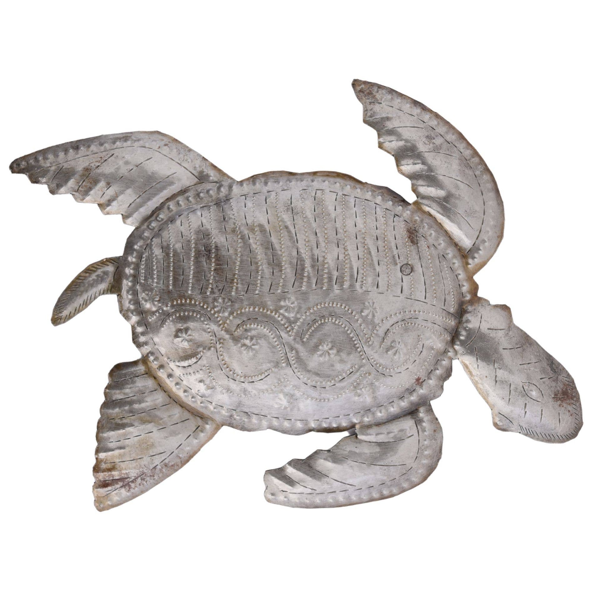 Haitian Metal Turtles 9.5"x8" Handmade Wall Art