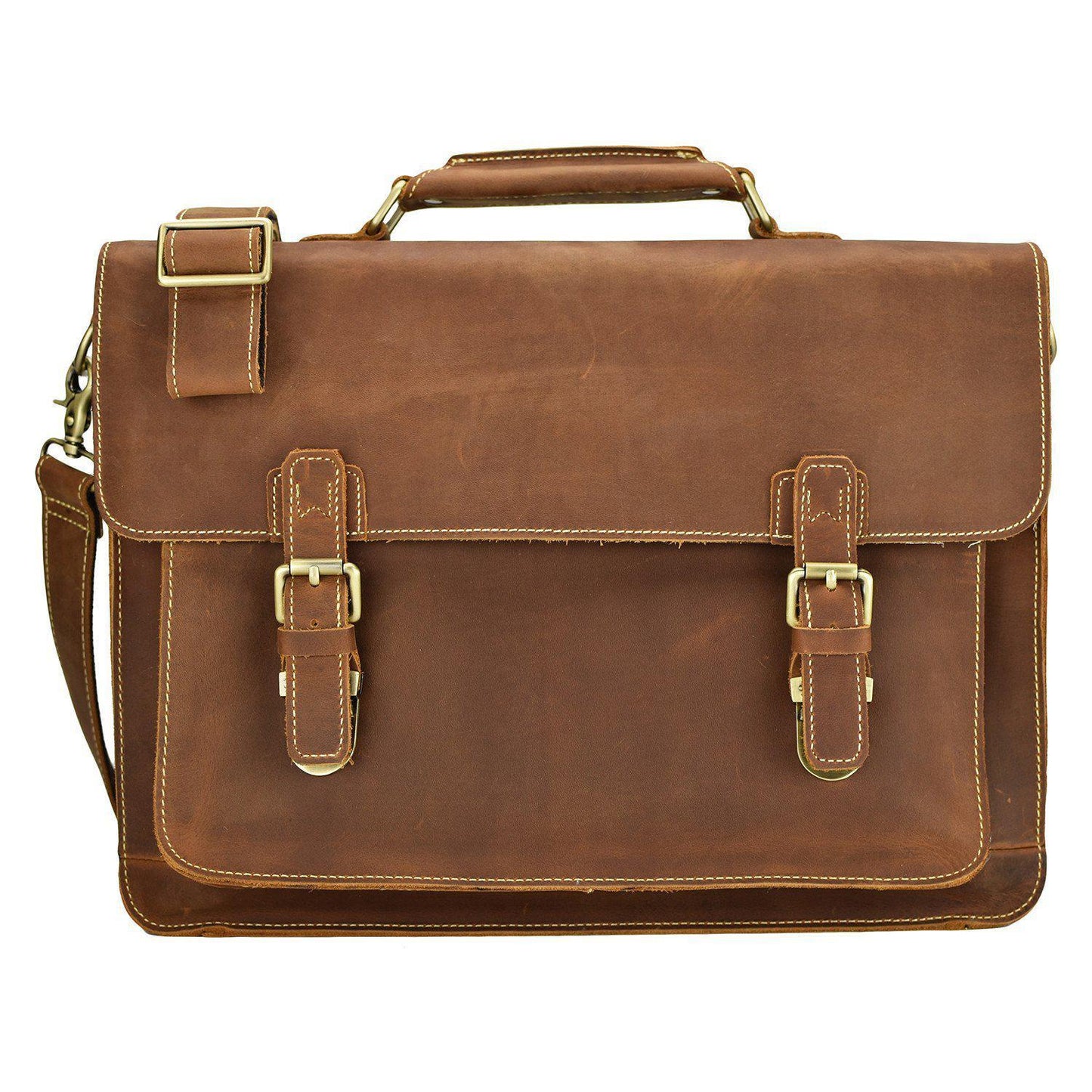 WANDERLUST Large Vintage Satchel ~ British Tan ~