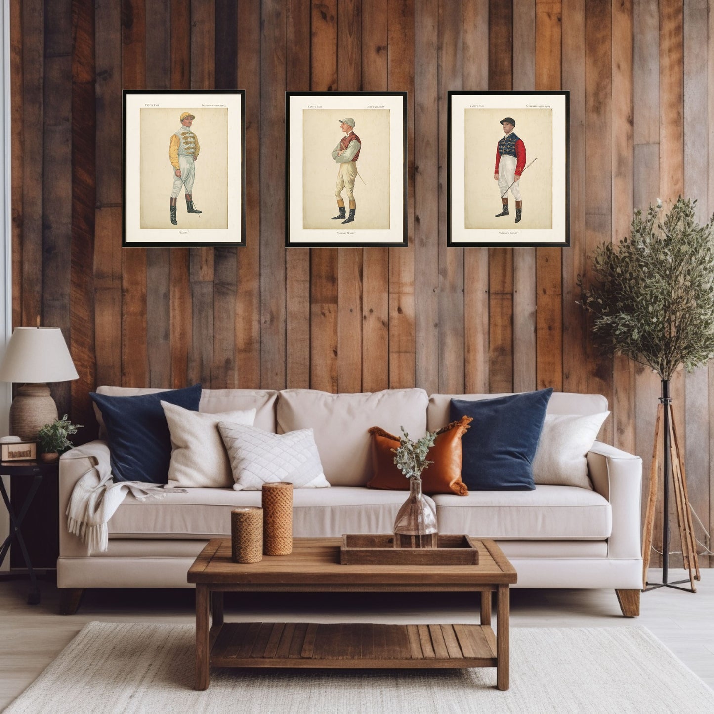 "Danny" Jockey in Copper and Black Frame