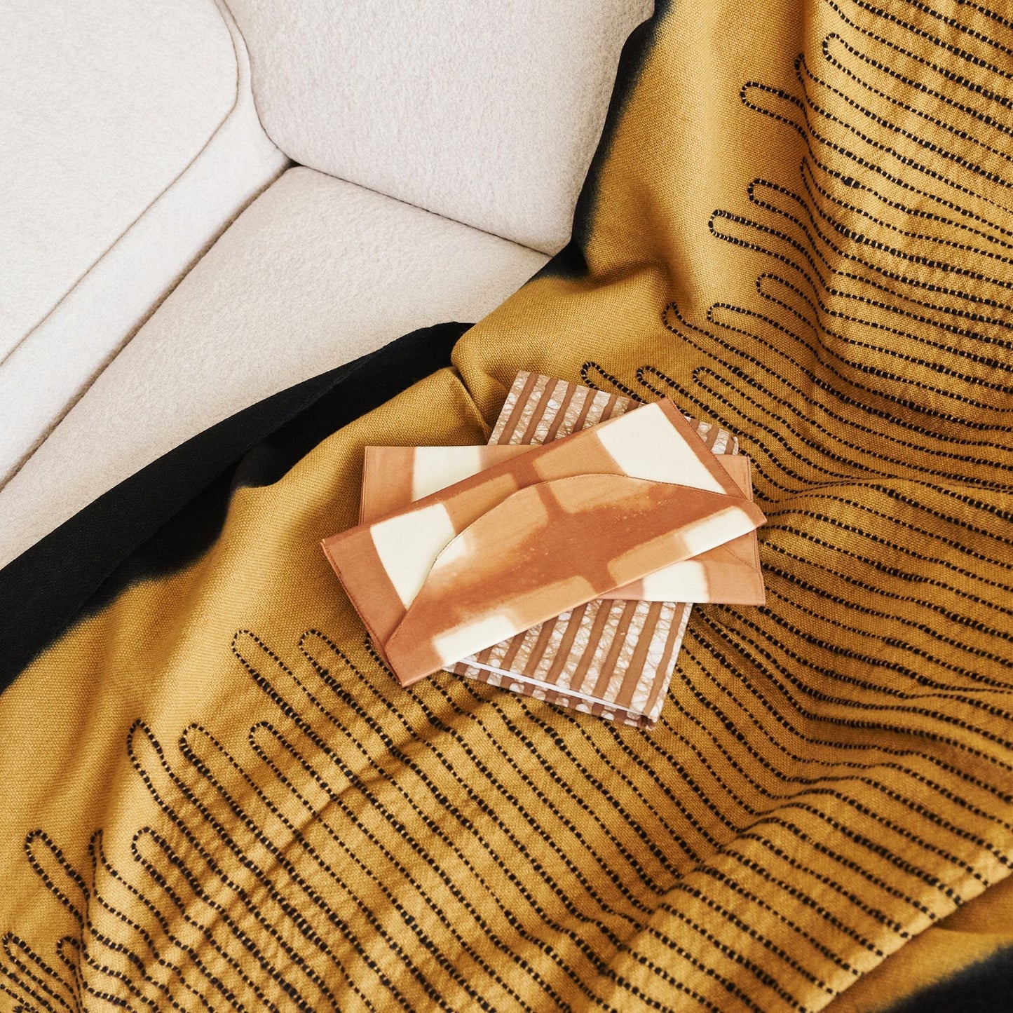 Handwoven Topaz Brown Myrtle Drift Merino Throw