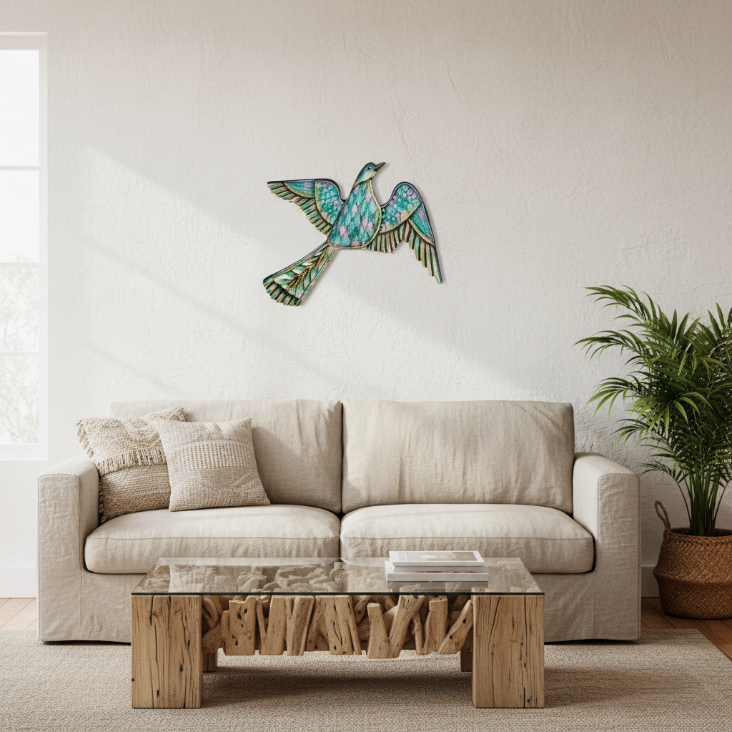 Painted Blue Bird