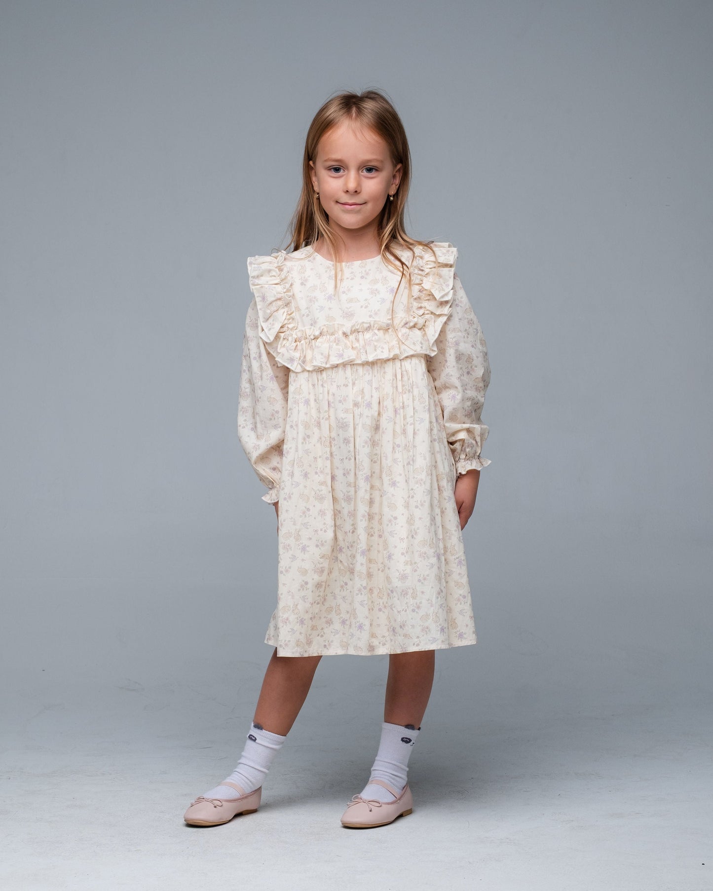 Neomi Dress - Woodland Bunny