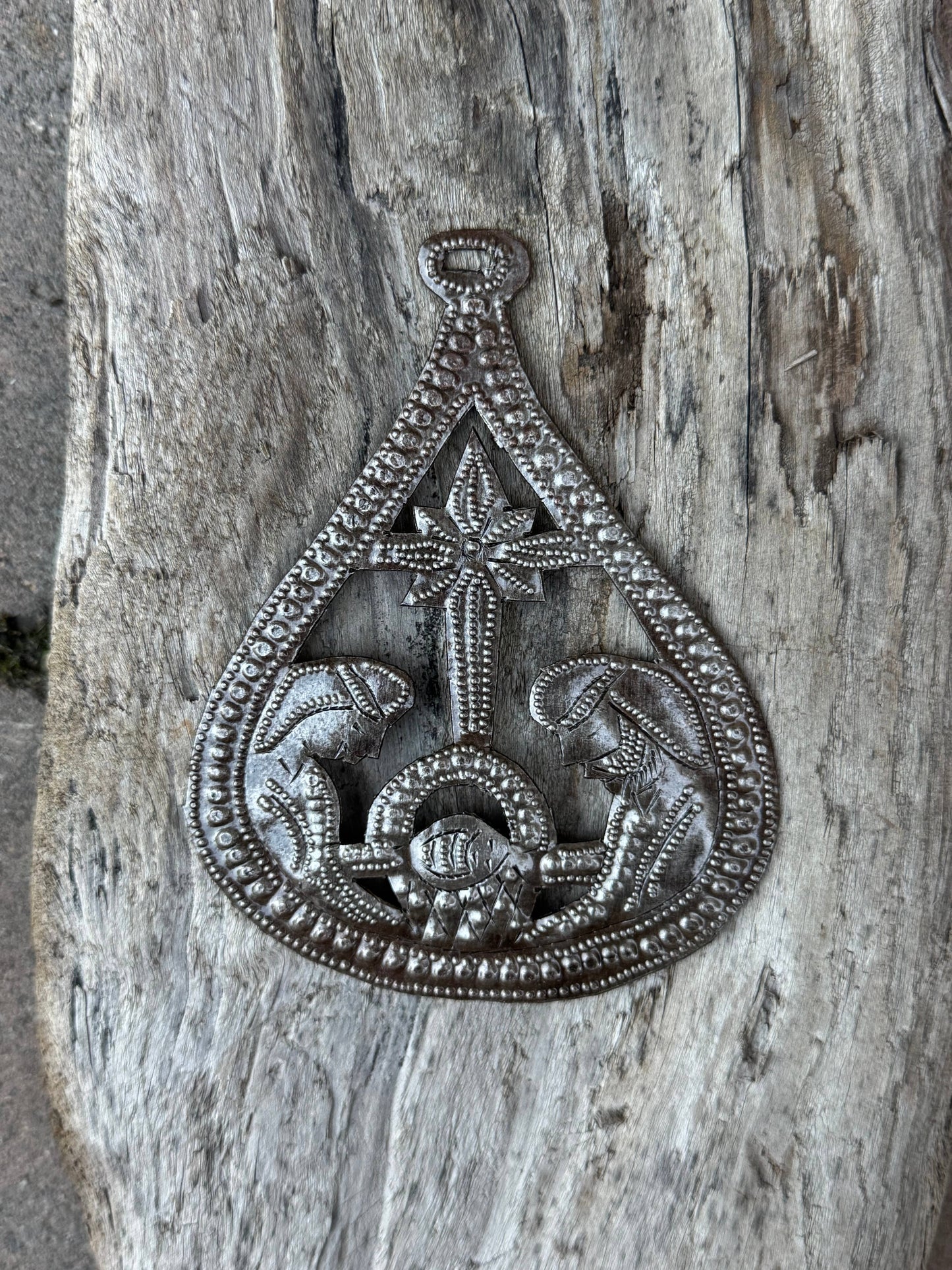 Handmade Haitian Metal Nativity Ornament – Fair Trade