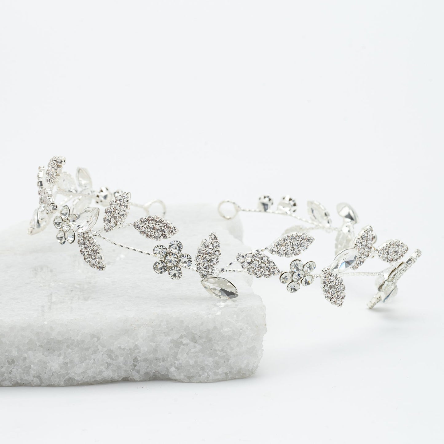 Ivy Bloom Headband in Sterling Silver
