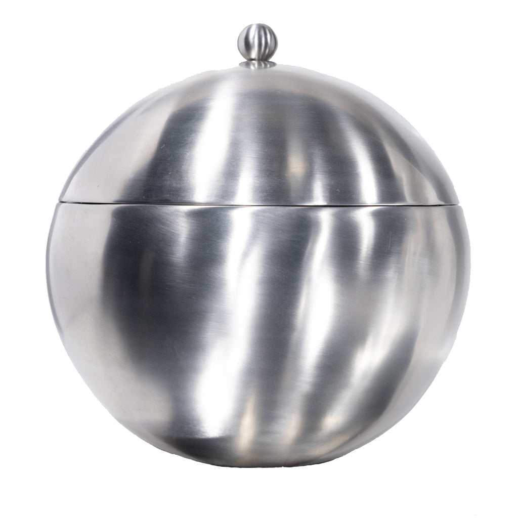 Brushed Stainless Orb Ice Bucket
