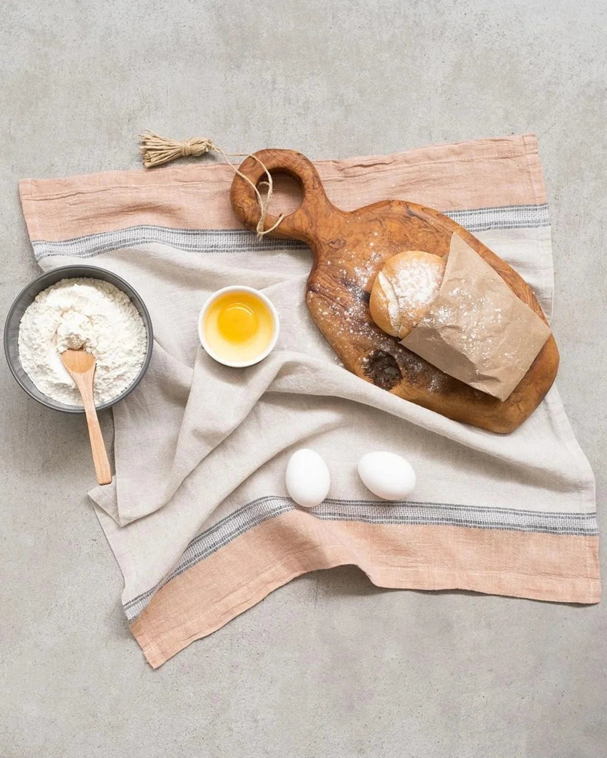 Satsuma Linen Kitchen Towel in Natural-Paloma