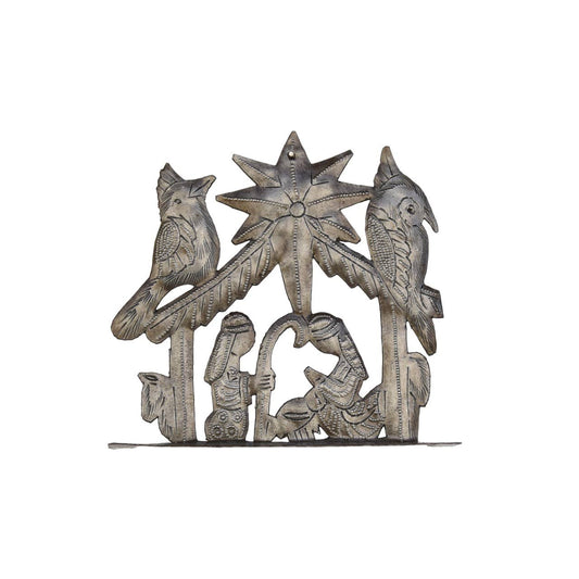 Haitian Metal Mini Standing Nativity Scene