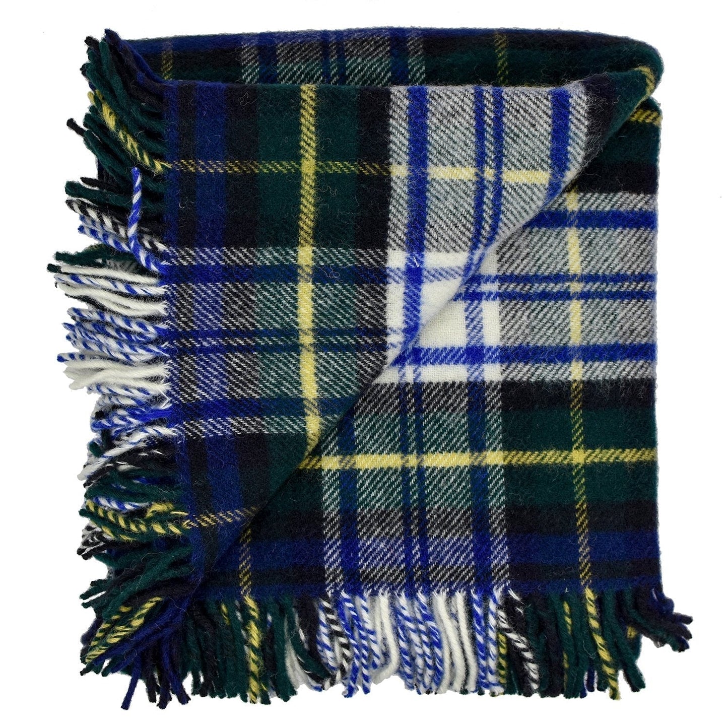Highland Tweeds Pure New Wool Fluffy Throw ~ Dress Gordon ~