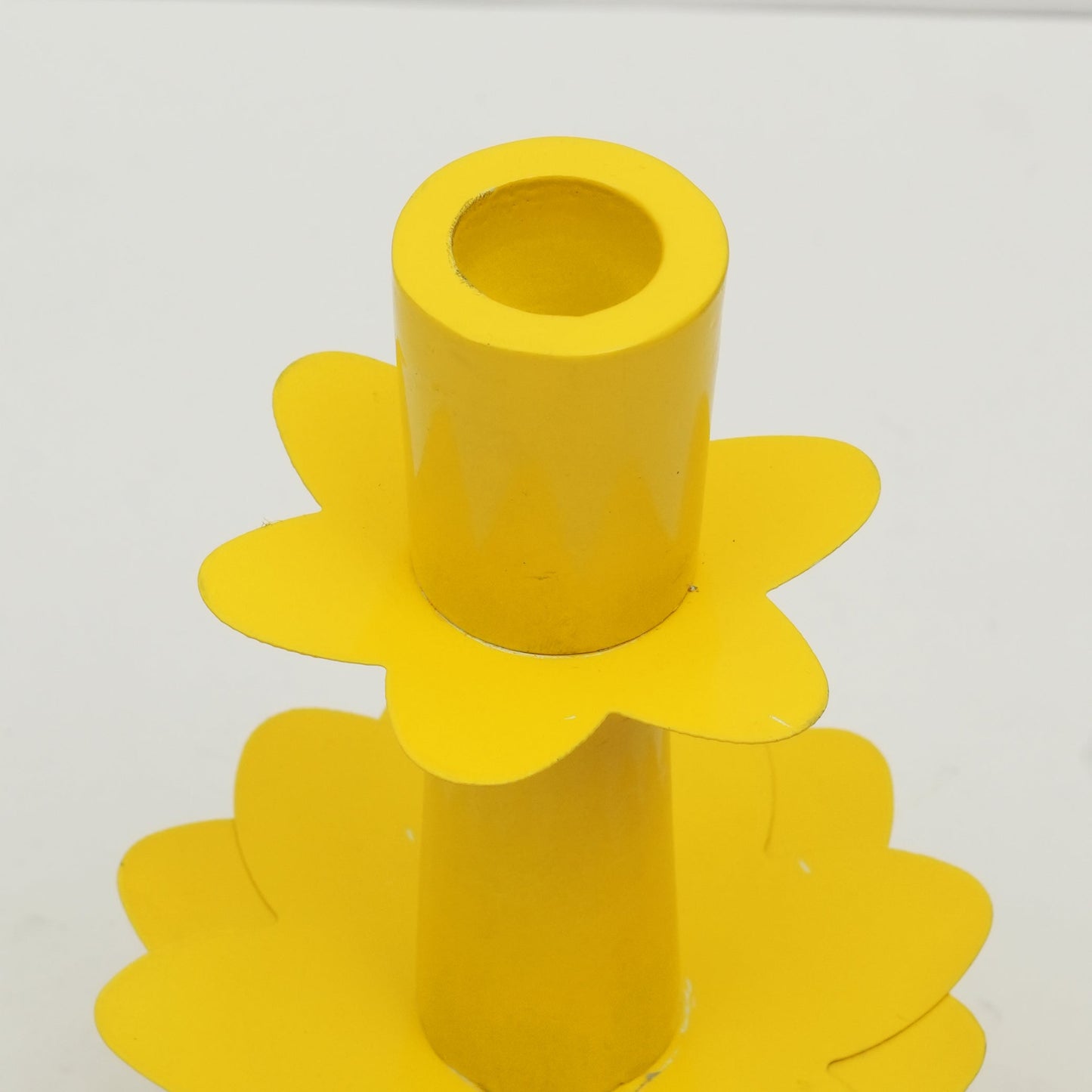 Lotus Bloom Tapered Aluminum Candleholder