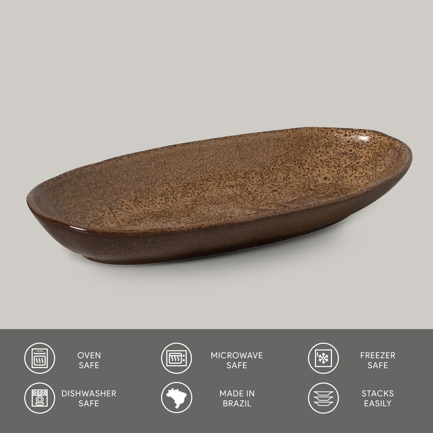 Deep Oval Platter Set of 4