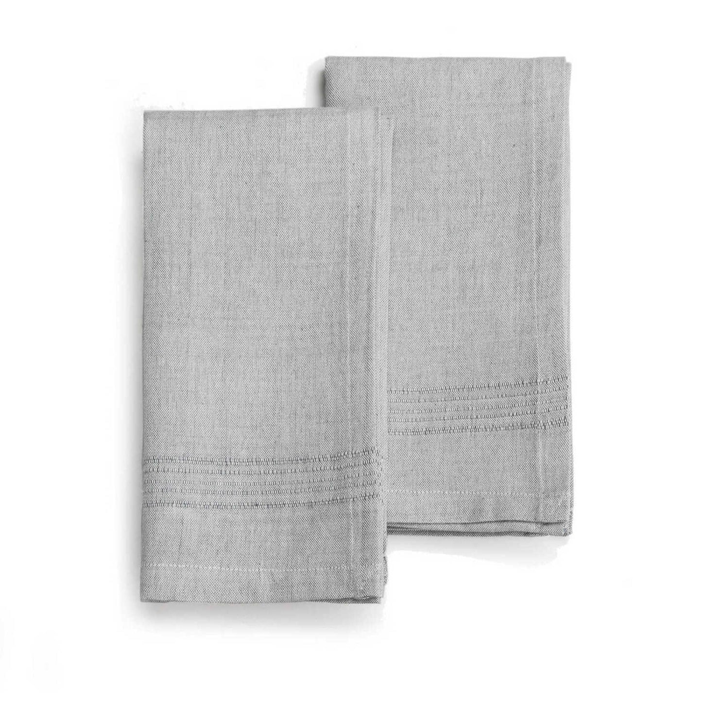 Handwoven Cotton Napkins, Set of 2 | 20" × 20" | Fair Trade | Foundation